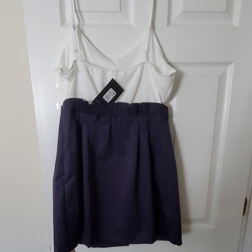 FASHION NOVA NAVY AND WHITE DRESS - Picture 2 of 3